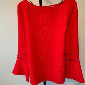 Women's red dressy top-Calvin Klein, size M